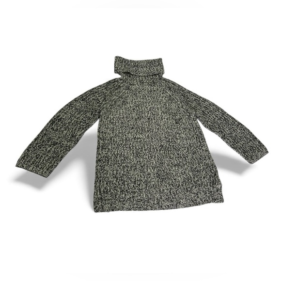 Madewell Women’s Medium Black & White Wool Blend Knit Cowl Neck Sweater - Picture 7 of 13